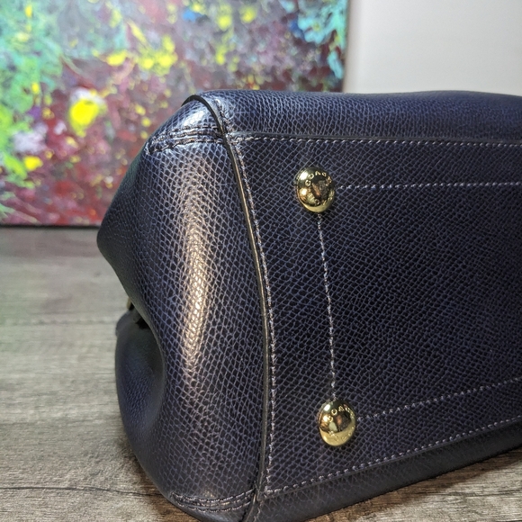 Coach | Margot Midnight Crossgrain Leather Small Convertible Carryall Satchel - Picture 11 of 12